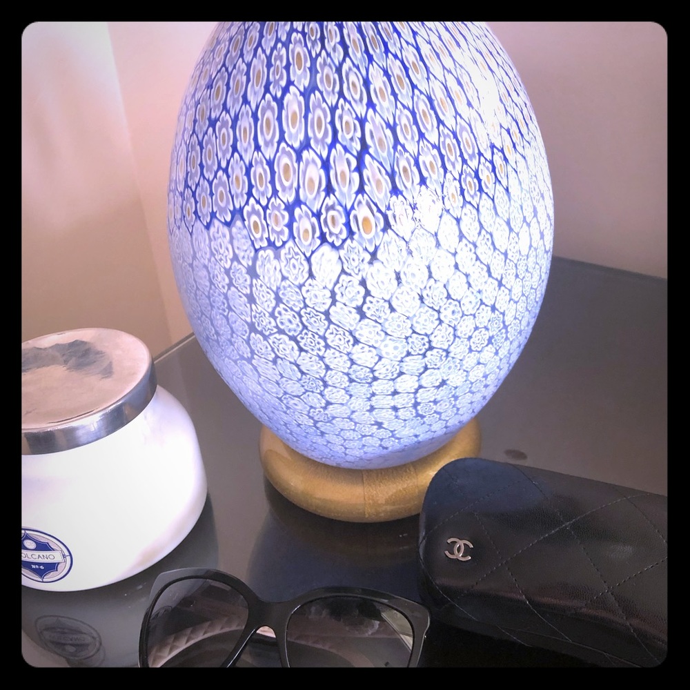 Chanel sunglasses with white leather frames